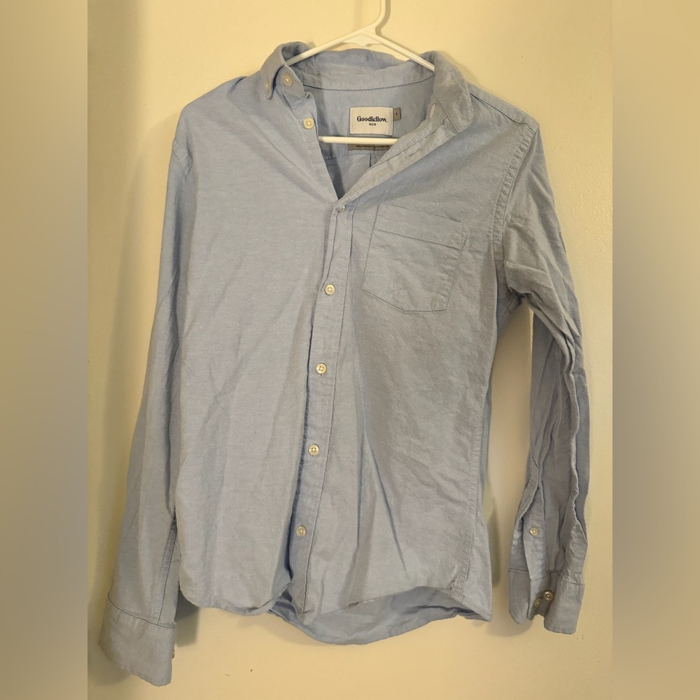 Goodfellow Light Blue Mens Dress Shirt